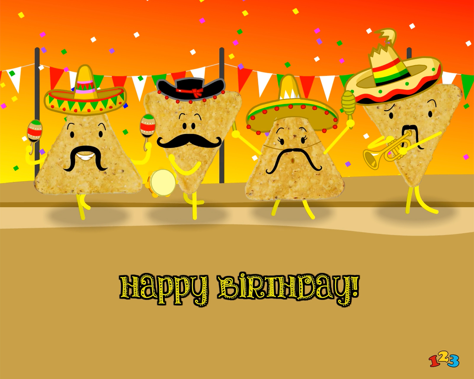 Nachos birthday song - Birthday - send free eCards from 123cards.com