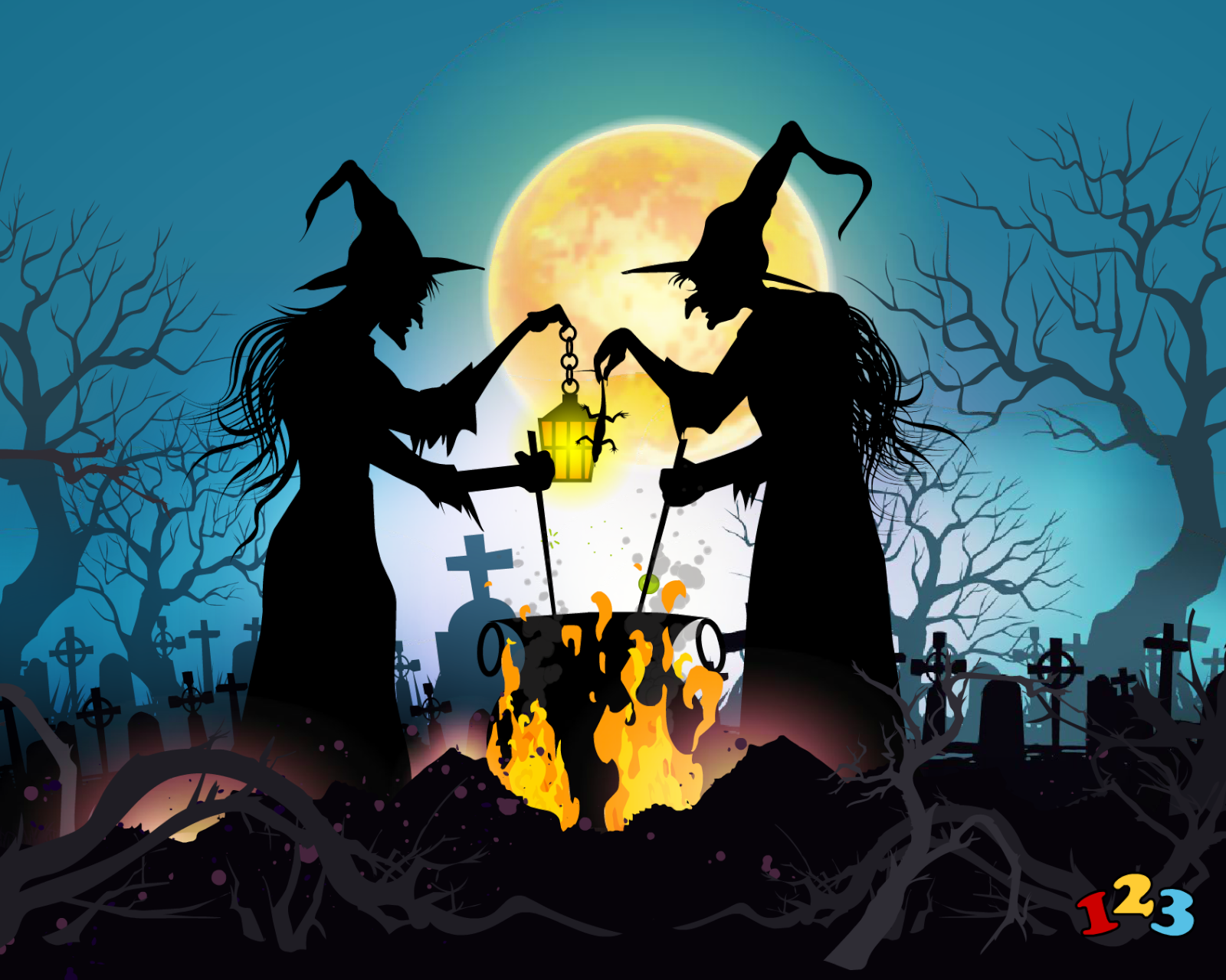 Witch potion Halloween send free eCards from