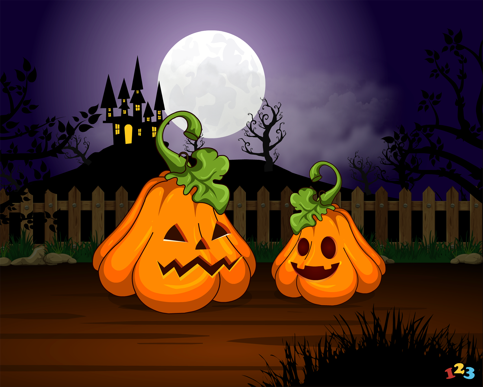 Haunted house Halloween send free eCards from 123cards com Haunted house Halloween send free eCards from 123cards com