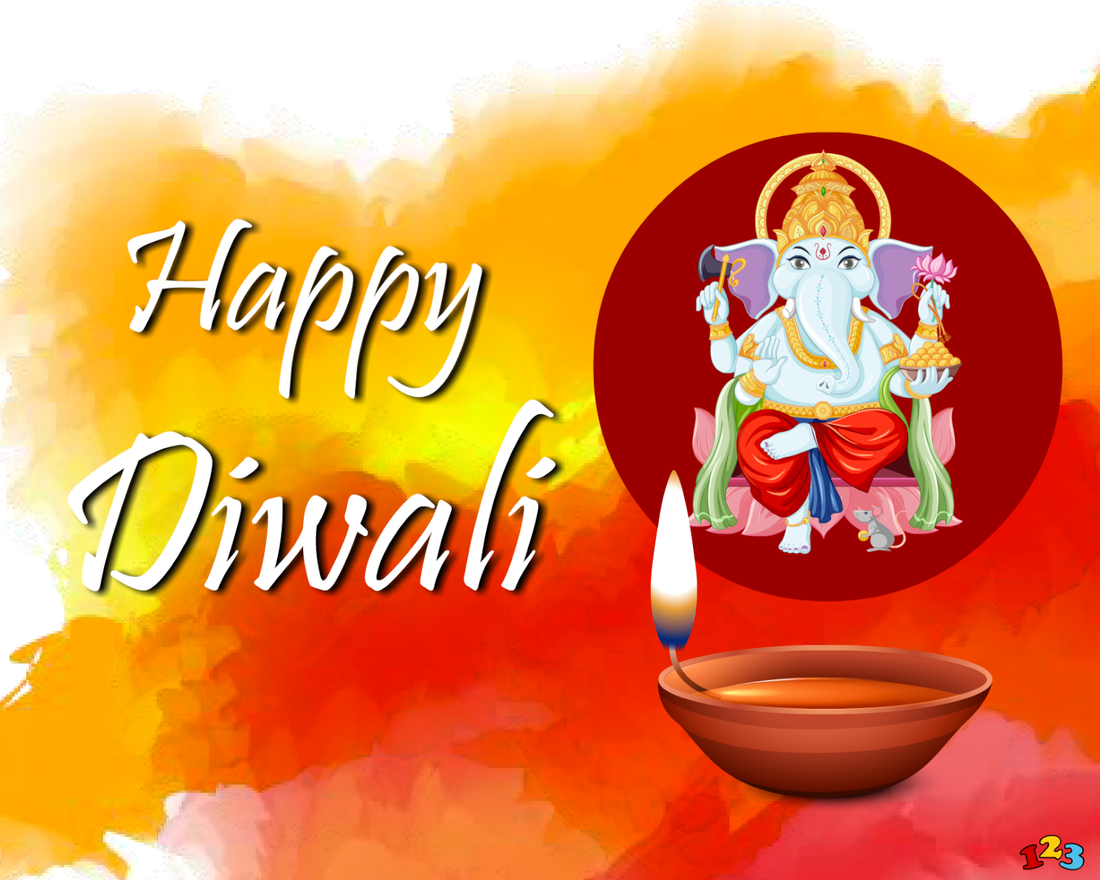 A gift of happiness - Diwali - send free eCards from 123cards.com