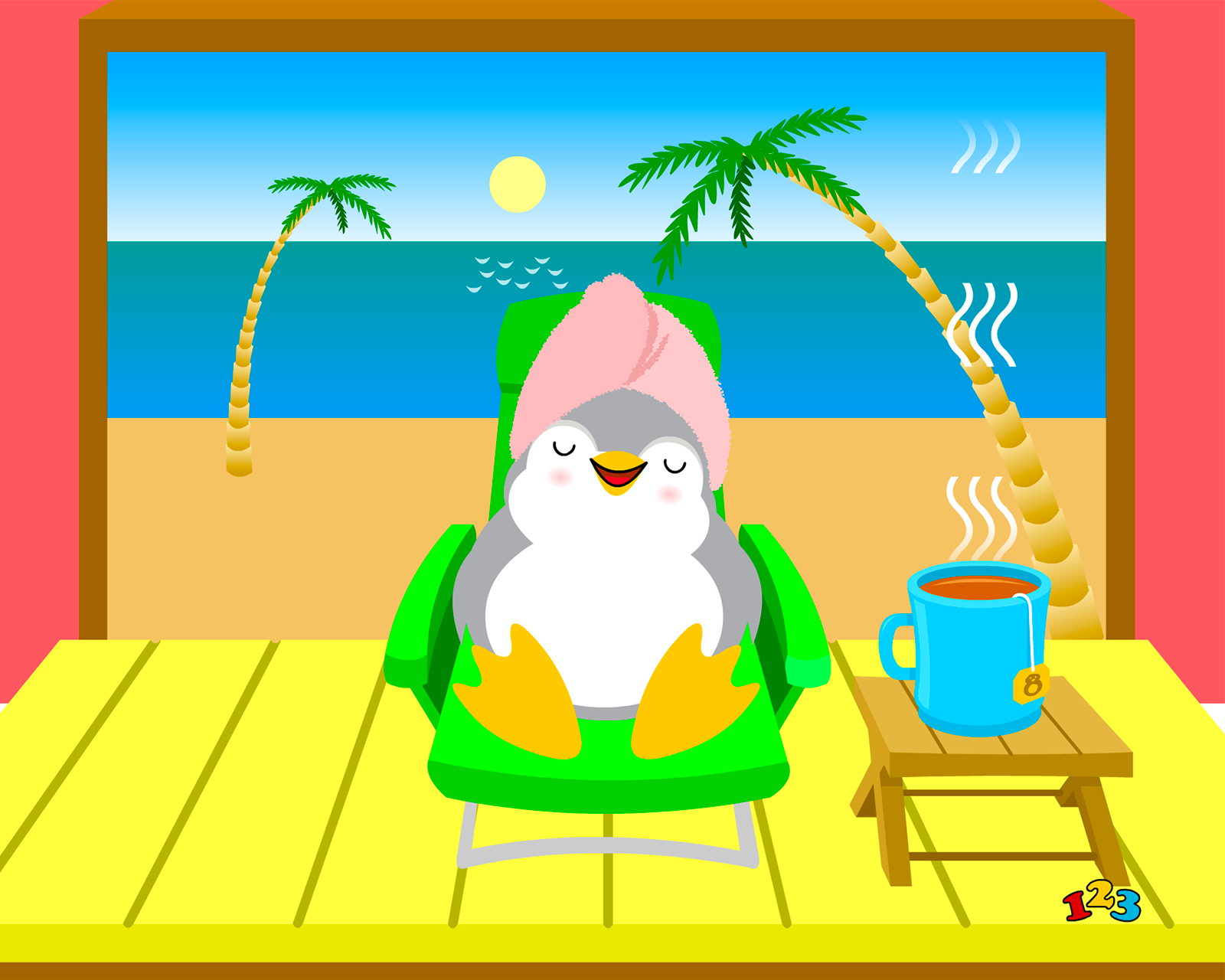 Kick back Birthday send free eCards from