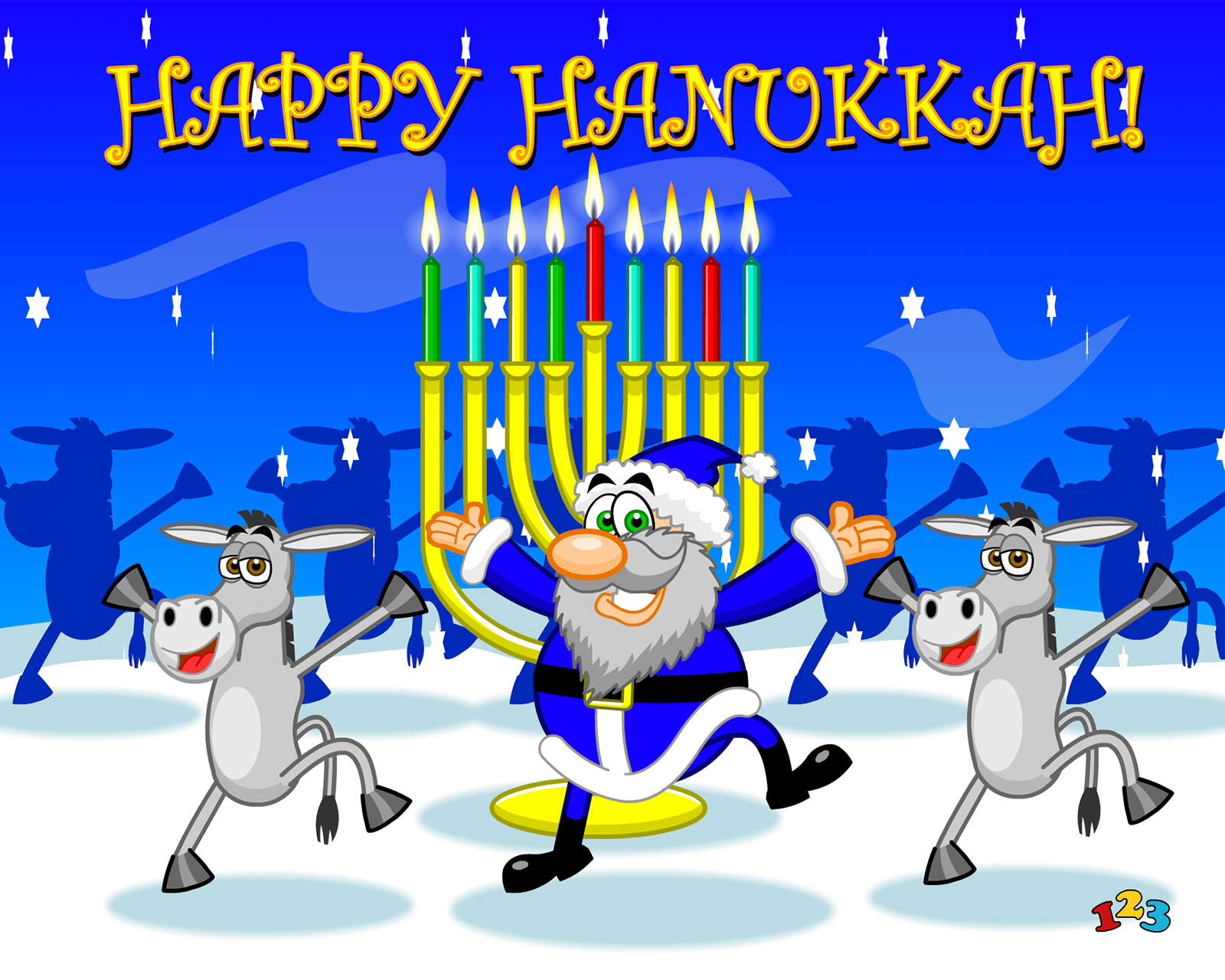 Hanukkah Harry - Hanukkah - send free eCards from 123cards.com